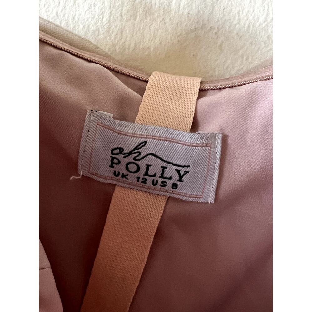 Oh Polly Cindy Tulle Corset Midmaxi Dress Dusty Rose Size 8 New - Picture 7 of 9